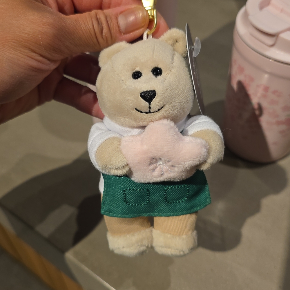 Starbucks Bearista Keychain with Cherry Blossom